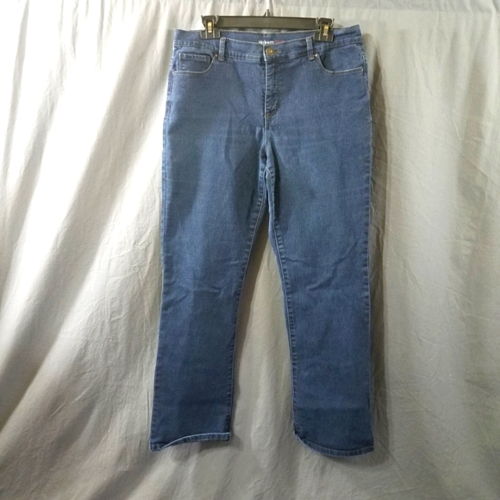 Style & co highrise jeans sz 14 modern boot blue denim